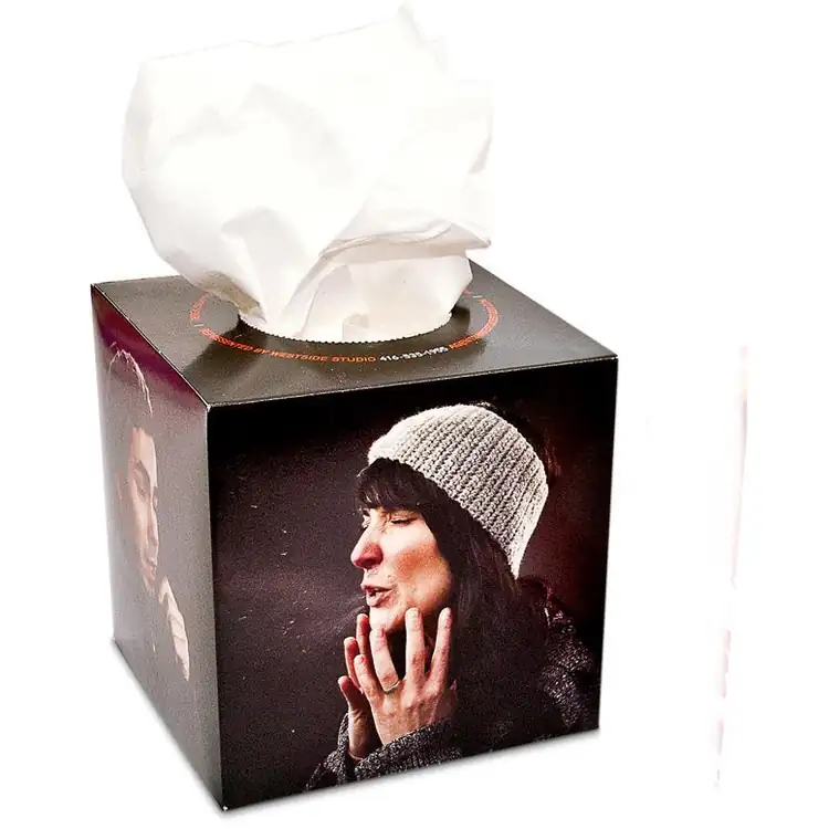 Grand cube de mouchoirs personnalisé #2