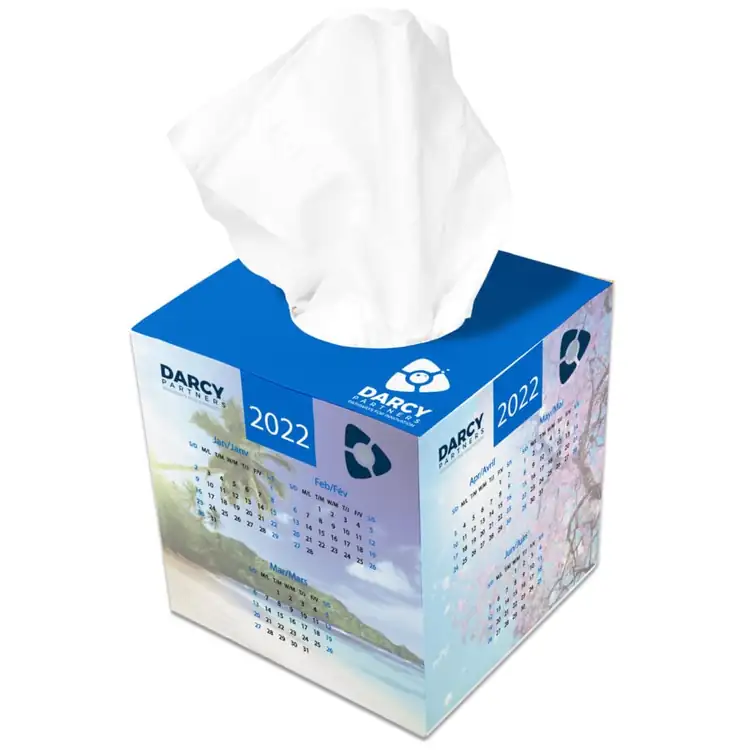 Grand cube de mouchoirs personnalisé