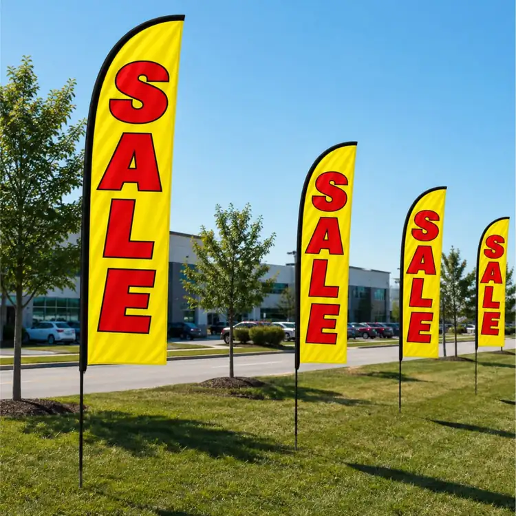 Large Double Sided Feather Flag Replacement Graphic #2
