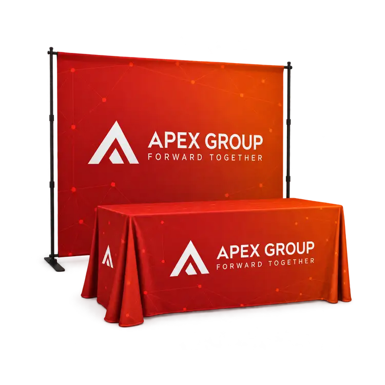 Large Deluxe Telescopic Wall and Tablecloth Display Package