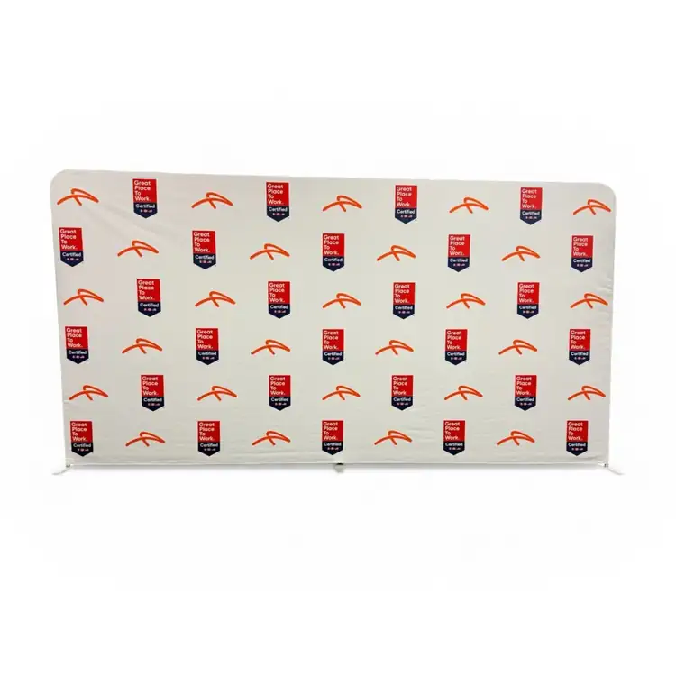 Large Double Sided Straight EuroFit Backwall Kit with Blockout Fabric #3