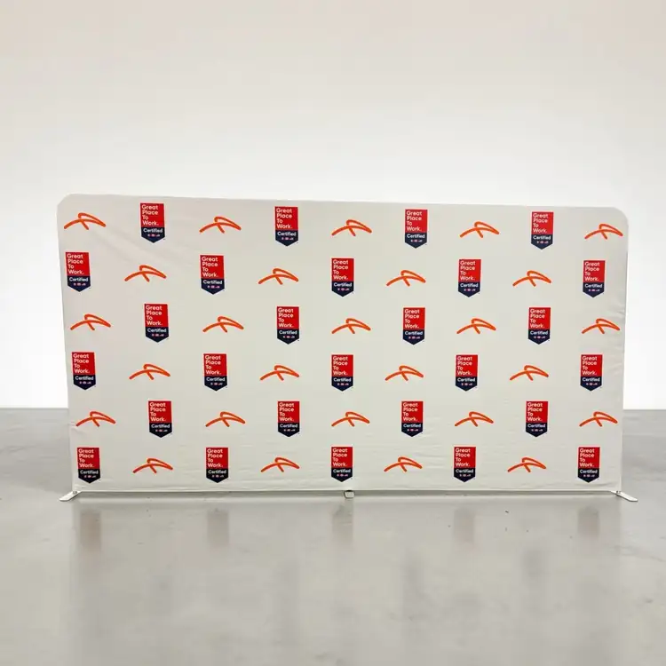 Large Double Sided Straight EuroFit Backwall Kit with Blockout Fabric #4