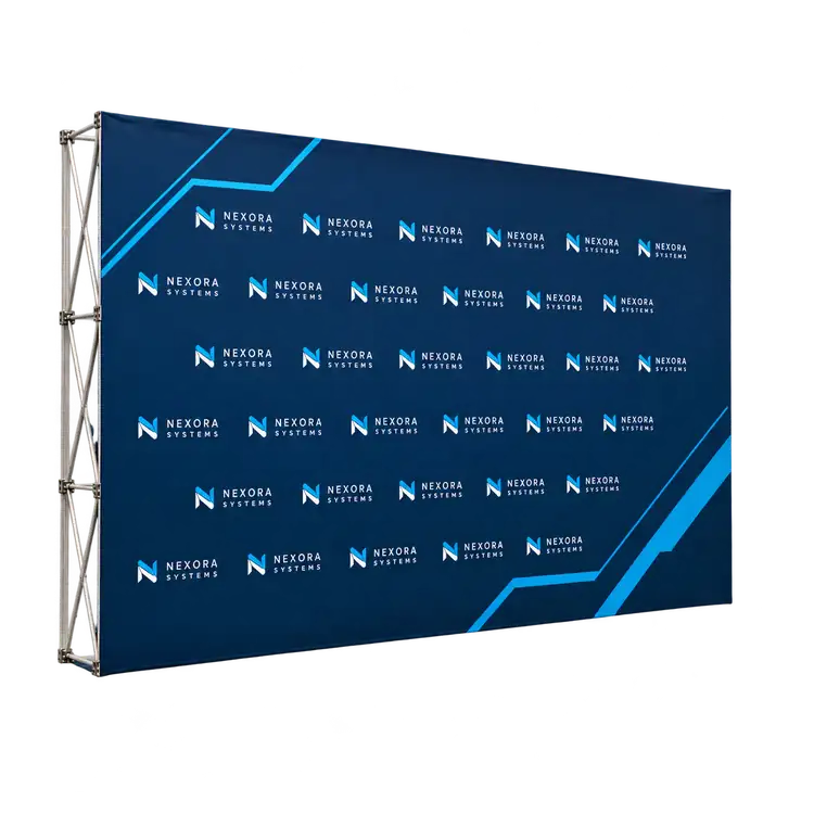 Large Pop-Up Backwall Kit with Blockout Fabric