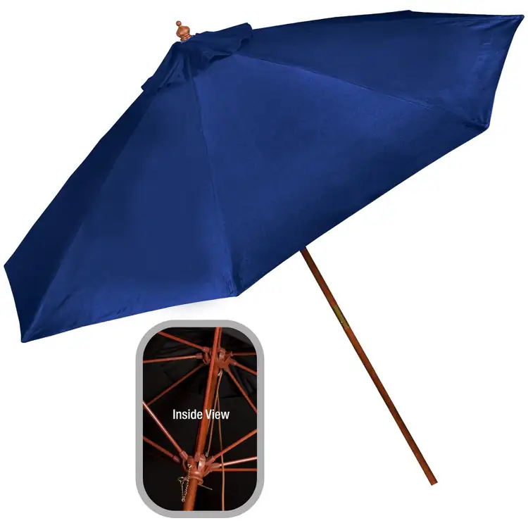 Large Olefin Wooden Frame Market Umbrella #3