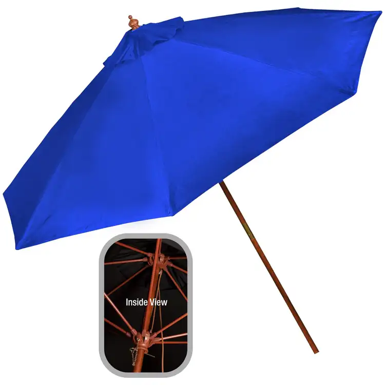 Large Olefin Wooden Frame Market Umbrella #5