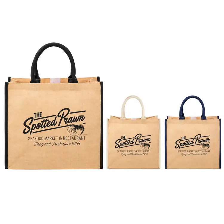 Large Jute Tote Bag