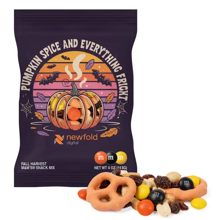 Large DigiBag with Fall Harvest M&M’s Snack Mix 4 oz