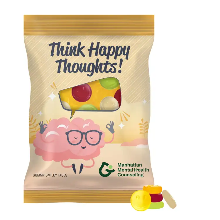Large DigiBag with Smiley Face Gummies 4 oz