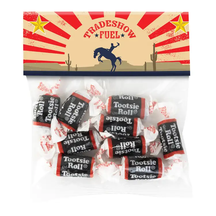 Large Header Bag with Tootsie Rolls 2 oz #2