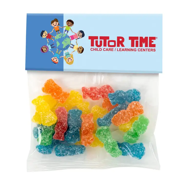 Grand sachet à carton supérieur de bonbons Sour Kids 2 oz