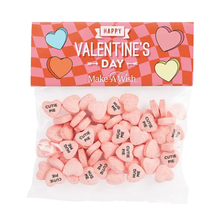 Large Header Bag with Personalized Conversation Hearts