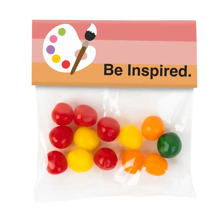 Large Header Bag with Assorted Fruit Sours 2 oz #2