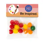 Large Header Bag with Assorted Fruit Sours 2 oz