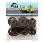 Grand sachet à carton supérieur de mini bretzels au chocolat au lait 2 oz