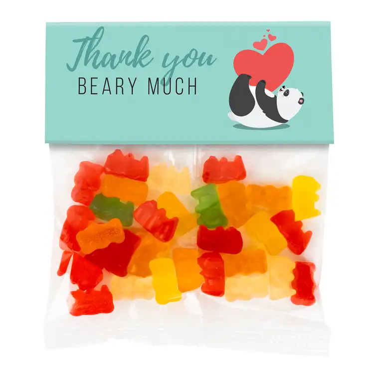 Large Header Bag with Gummy Bears 2 oz #2
