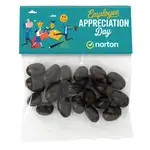 Grand sachet à cartonnette d’amandes au chocolat noir 2 oz
