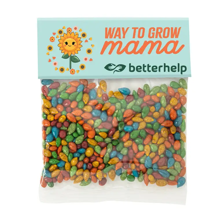 Large Header Bag with Chocolate-Covered Sunflower Seeds 2 oz