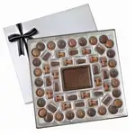 Grande boîte-cadeau personnalisée de délices au chocolat (1-1/2 lb)