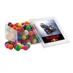 Grande boîte carrée en acrylique de boules de gomme