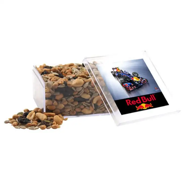 Large Square Acrylic Box with Trail mix
