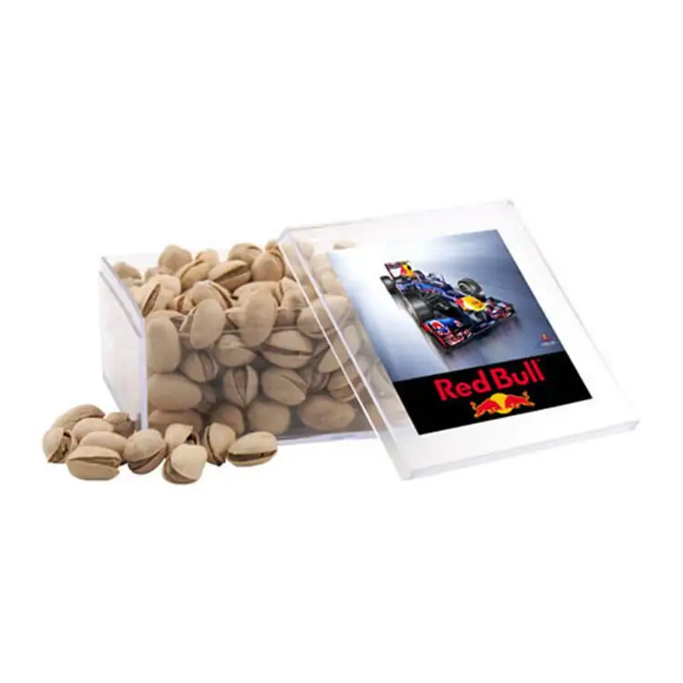 Large Square Acrylic Box with Pistachios