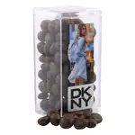 Grande boîte rectangulaire en acrylique de arachides enrobées de chocolat
