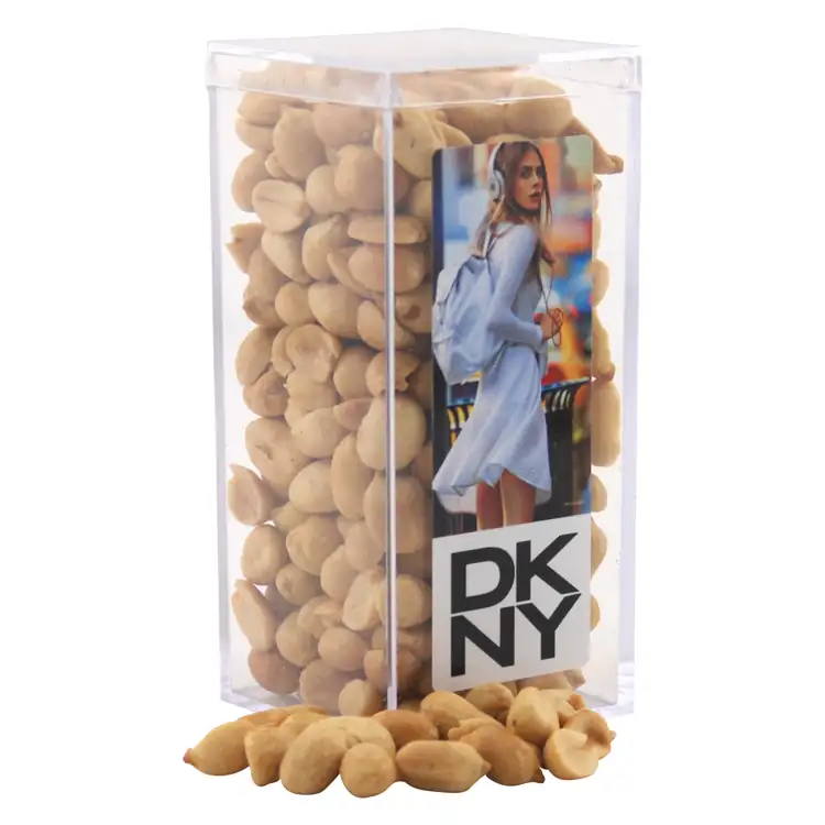 Large Rectangular Acrylic Box with Peanuts