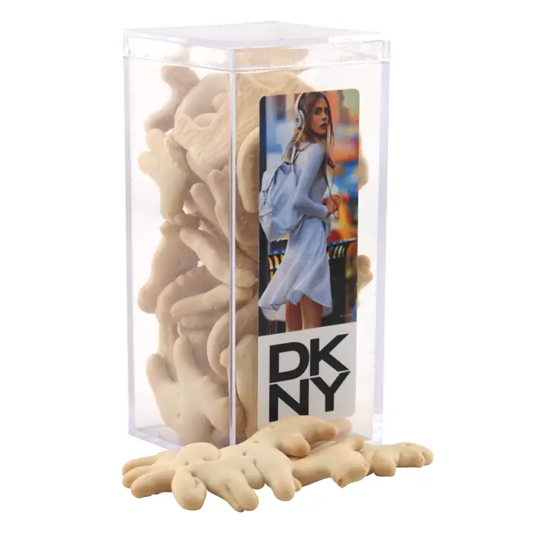 Large Rectangular Acrylic Box with Animal crackers
