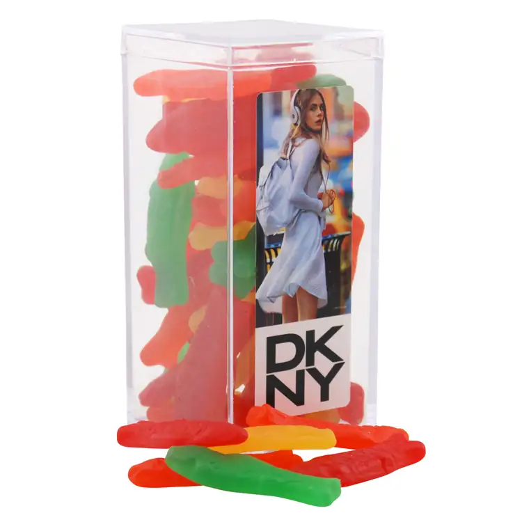 Large Rectangular Acrylic Box with Swedish Fish candies