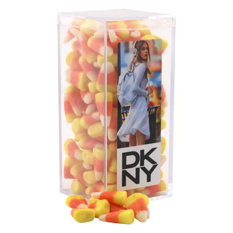 Large Rectangular Acrylic Box with Candy corn