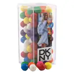 Grande boîte rectangulaire en acrylique de boules de gomme