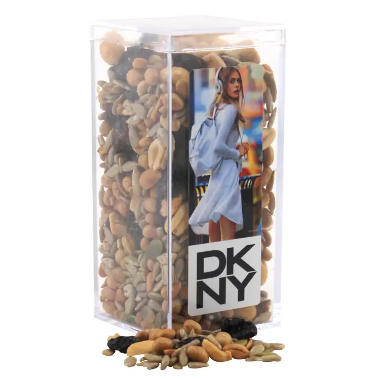 Large Rectangular Acrylic Box with Trail mix
