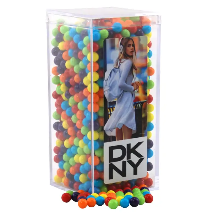 Large Rectangular Acrylic Box with Mini jawbreakers