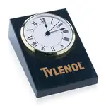 Grande horloge inclinée en marbre noir