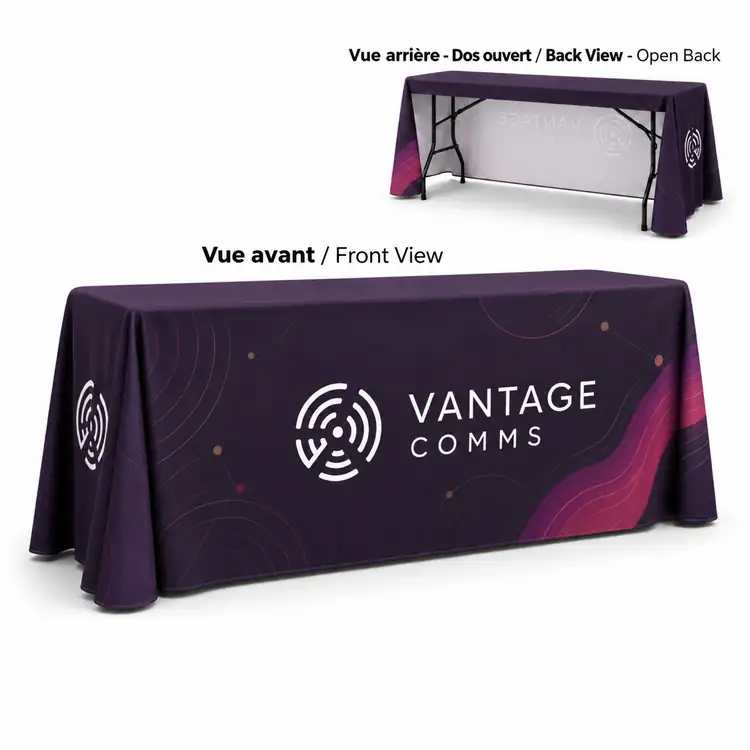 Large Open Back Drape Tablecloth #2