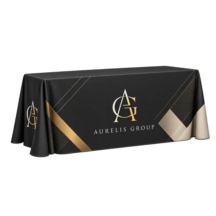 Large Premium Open Back Drape Tablecloth