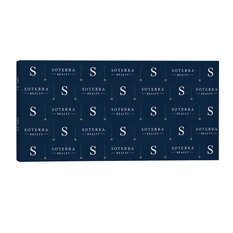 Large Replacement Pop-Up Backwall Graphic with Wrap End Caps