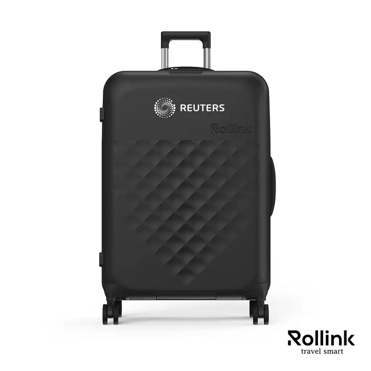 Rollink Flex 360 Large Foldable Four-Wheel Checked Suitcase #3