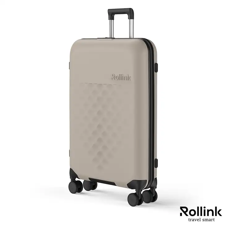 Rollink Flex 360 Large Foldable Four-Wheel Checked Suitcase #5