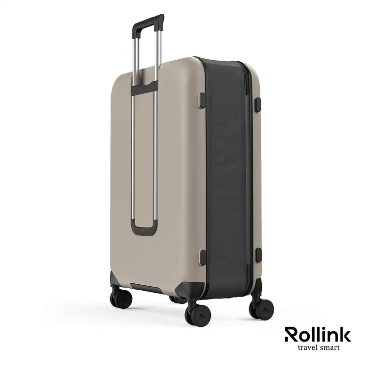 Rollink Flex 360 Large Foldable Four-Wheel Checked Suitcase #6
