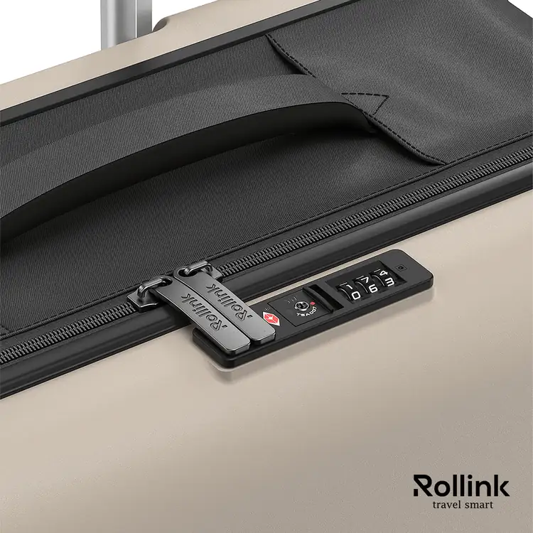 Rollink Flex 360 Large Foldable Four-Wheel Checked Suitcase #9