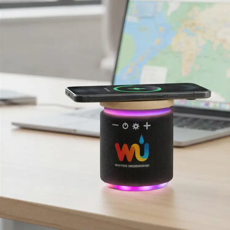 Amitola Colour-Changing LED Speaker with Wireless Charger #7