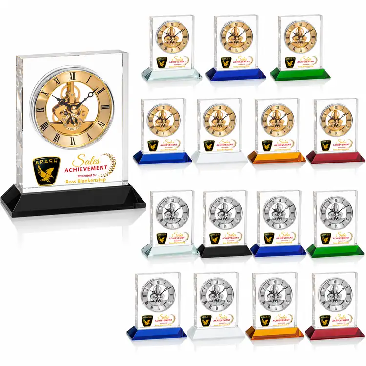 Ashland Multicolor Clock on Base