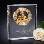 Horloge Burke en cristal optique