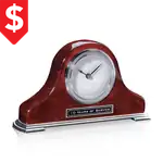 Horloge Matheson à fini piano bois de rose et chrome