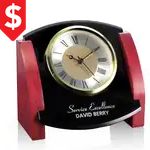 Horloge Powell à fini bois de rose