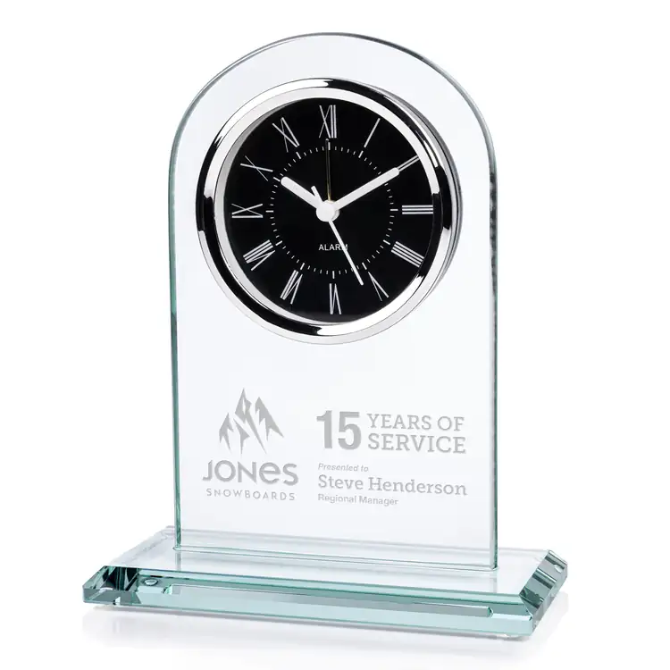 Woodbine - Jade 7½" Clock 7-1/2"