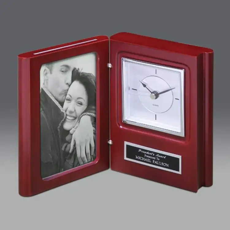Book-Shaped Clock and Photo Frame
