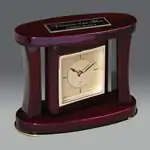 Horloge pivotante au fini piano bois de rose