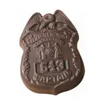 Insigne de police en chocolat 2 oz